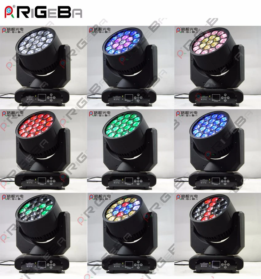 Newest 19LEDs 12W RGBW 4in1 Indoor LED Moving Head Light