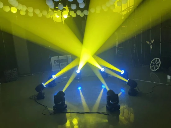 150W LED Moving Head Spot Light with LED Ring Rainbow Effect